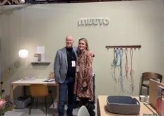 Jurriaan Duijkers met collega Manon Lieven van het Deense merk MUUTO.