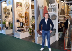 Stijn van Helden voor de 200 m2 grote stand van Clayre & Eef. Dit is ongeveer de helft groter ten opzichte met de vorige editie van Maison&Objet.