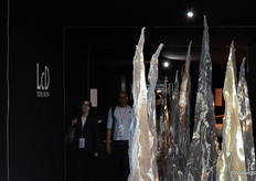 Een tunnel vol designitems verbond hal 6 en 7.