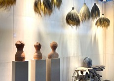 Trend die enorm vaak opviel waren rotan en rieten lampen en producten.