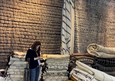 De diverse afwerkingen en vooral de structuren in de kleden vielen op.