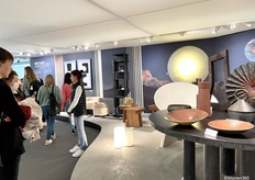 Een blik in de 'What's new corner' waar Francois Delclaux diverse producten heeft tentoongesteld.