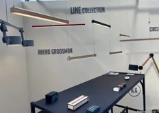 Arend presenteerde o.a. de Line collection, waarbij alle armaturen van hout zijn gemaakt. 