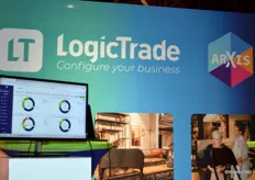 Ook LogicTrade was van de partij. Het bedrijf biedt softwarepakketten aan voor de meubel-, slaap- en woningtextielbranche.