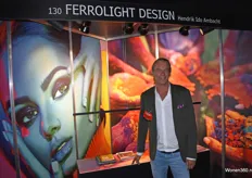 Ferdinand Verbeek van Ferrolight Design. Hij ontwerpt bijzondere armaturen.