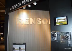 Renson presenteerde hun design gevelbekleding, die zowel in het interieur als exterieur gemonteerd kan worden.