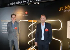 Roel Meijer en Tim Schuur presenteerden de LED verlichting van LED Linear by Q-Cat Lighting. Ze leveren wereldwijd lineaire LED-verlichtingsoplossingen op basis van flexibele printplaten.