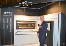 Marcel Saelens vertegenwoordigde de stand van TECE.