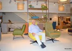 In de showroom van Ojee Design presenteerde Jan Westland de nieuwste collectie. Het bedrijf is een oer-Hollandse fabrikant van moderne fauteuils.