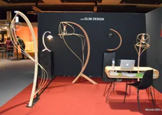 Gaelle Limbosch van Glim Design had haar unieke collectie lampen tentoongesteld. Al deze lampen zijn door haar ontworpen en gemaakt. 
