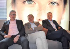 Leon Chappin, Eddy Hakse en Richard van der Meer van Recor Home Nederland.