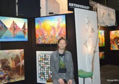 Kunstexpert Renier Keijer van Arthousiast creëert in eigen atelier bijzondere objecten en schilderijen voor aan de muur.