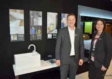 Pascal en Christina van Burgmans Sanitair, gespecialiseerd in exclusieve badkamers en badkamerproducten.
