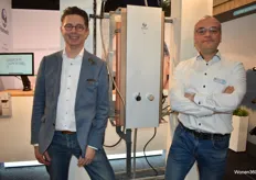 Jos den Besten en Eric van Duin van Hamwells, ontwikkelaar van e-shower systemen.