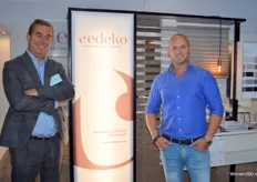 Ralph Claes en Leon Versteeg van Cedeko, een Nederlandse fabrikant van raamdecoratieproducten.