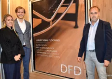 Dena Simaite, Terence Carter en Harry Huisjes van Dutch Floor Design, specialist in hoogwaardige PVC vloeren in zowel lijm als klik uitvoering.