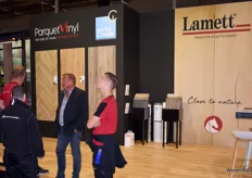 Een blik in de stand van Lamett. Intercombi is een belangrijke partner van Lamett en toonde als eerste in Europa de nieuwe collecties.