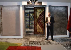 Said Senoussi showde de machinaal geweven tapijten in verschillende materialen van Ucan Home.
