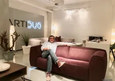 Patrick Zondervan lanceerde tijdens de beurs zijn nieuwe meubelconcept Artiduo. Hier werd volgens hem enthousiast op gereageerd door bezoekers.