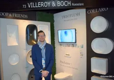 Projectadviseur Karel De Clercq toonde namens Villeroy & Boch de laatste nieuwtjes, waaronder de collecties Loop & Friends en Collaro.