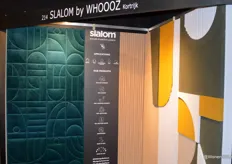 Het Italiaanse merk Slalom wordt vertegenwoordigd door Whoooz. De duurzame akoestische panelen zorgen naast een juiste akoestiek ook voor een sfeer in de ruimte door de kleuren en verschillende designs.