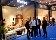 Chairman van Dis, Nick van den Bichelaer, Jos de Smit en Manouk Vertelman (v.l.n.r.) van De Eekhoorn Dutch Furniture BV, dat met de merken WOOOD, BePureHome en vtwonen was vertegenwoordigd.
