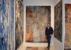 Neal Mehta van Daatti Home Collection. Het bedrijf uit India is fabrikant van kleurrijke karpetten.