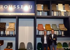Didier Rousseau en Kurt Vandenbroecke van meubelverdeler Rousseau. Het bedrijf heeft ervaring in aankoop en distributie binnen de Benelux en Frankrijk sinds 1973.